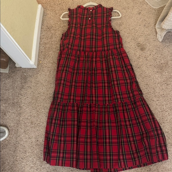 J. Crew Red and Black Plaid Dress size 12 - Picture 4 of 4